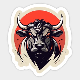 Bull Angry Sticker